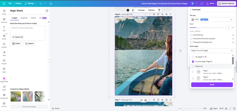 extraer imagen de pdf generado por ia usando canva