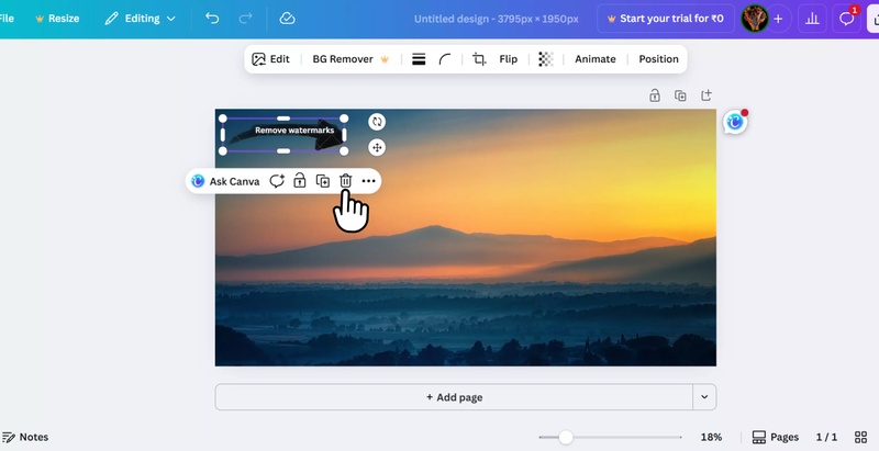 canva remove notebooklm watermark