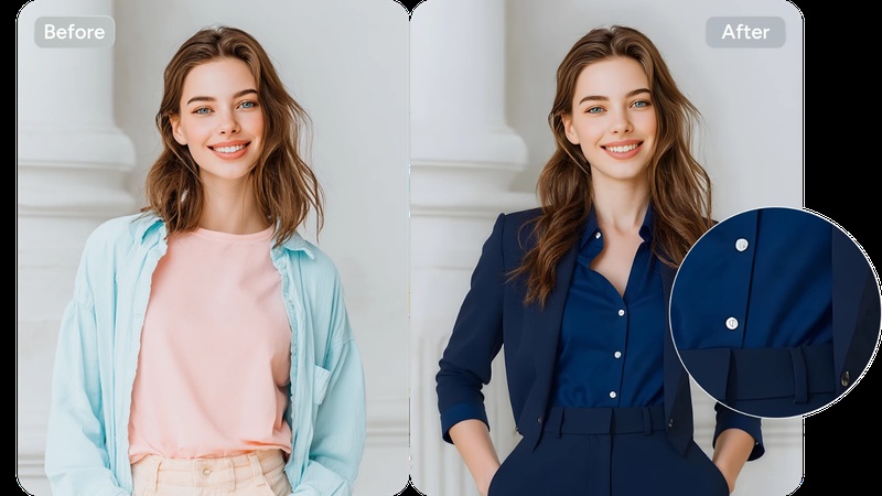 change an outfit's color or style in grok imagine