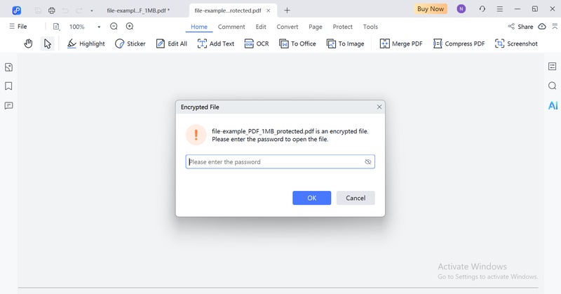 choose your protected pdf