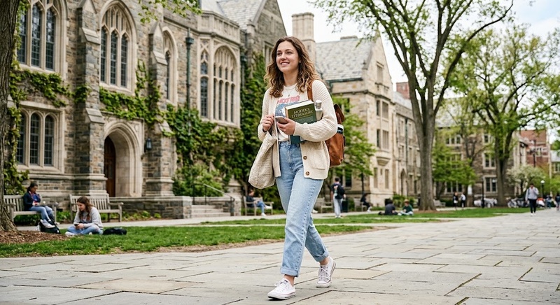 college girl lifestyle prompt