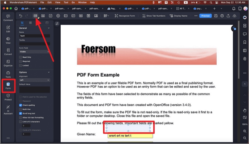 complete pdf fields preview