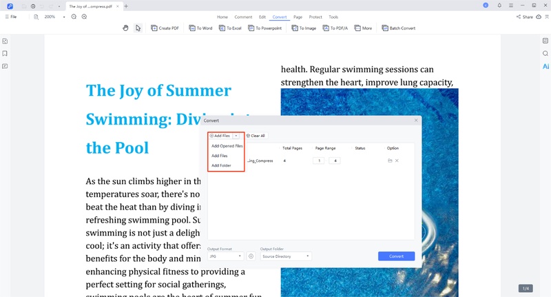 convert multiple pdf files