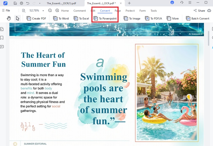 convert notebooklm pdf to editable powerpoint