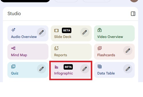 create notebooklm infographic