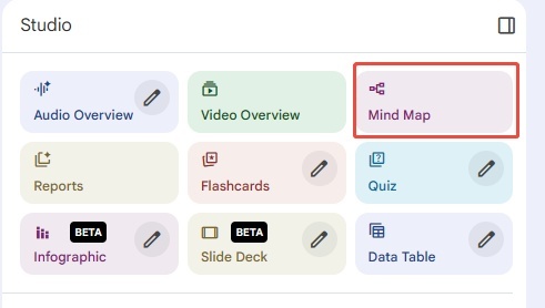 create notebooklm mind map