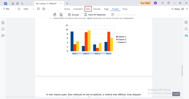 create selectable text