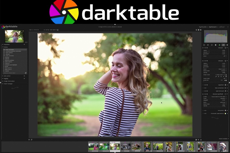 darktable denoise software