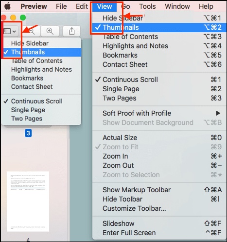 delete a single page in preview