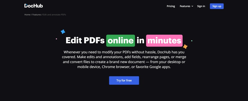 dochub pdf sign & edit