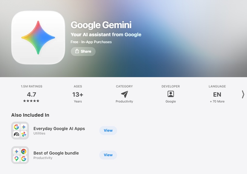 download gemini mac in app store