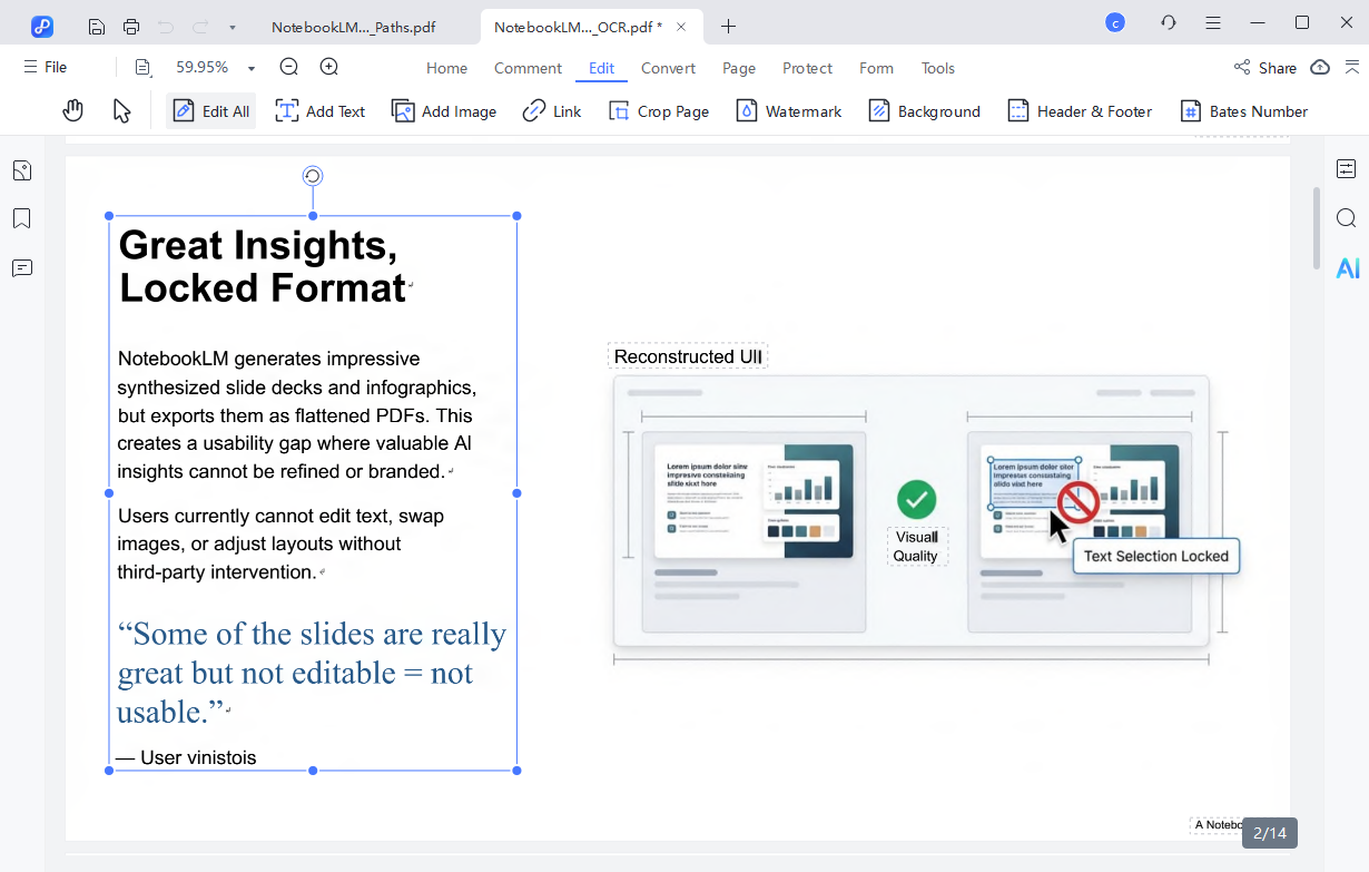 edit notebooklm pdf slides