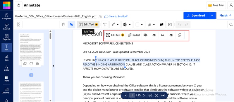 edit scanned pdf smallpdf