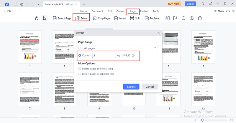 enter the page number