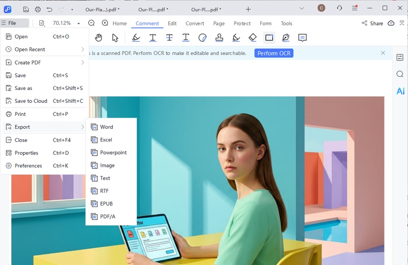 export cleaned image from pdnob