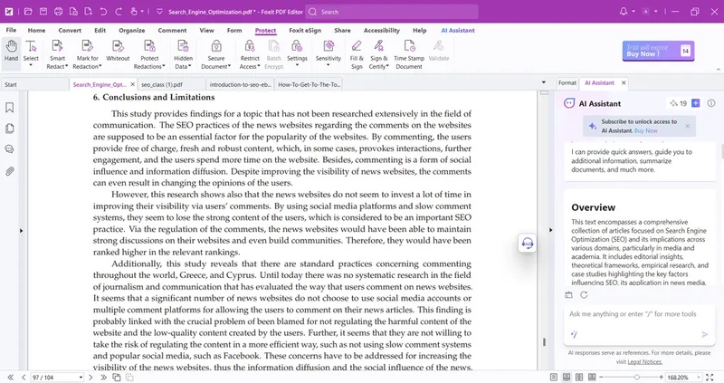 foxit pdf editor ai features