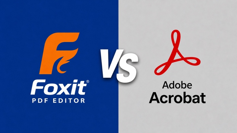 foxit pdf editor vs adobe acrobat