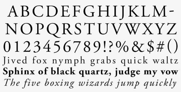 garamond font style