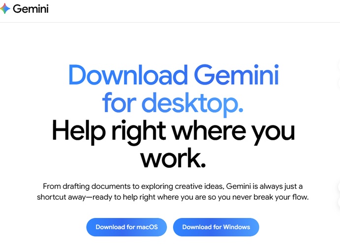 gemini homepage
