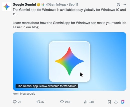gemini official announcement
