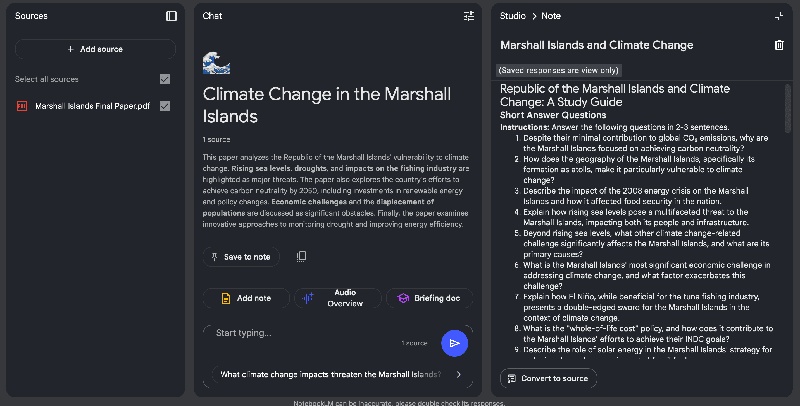 generate study guide in notebooklm