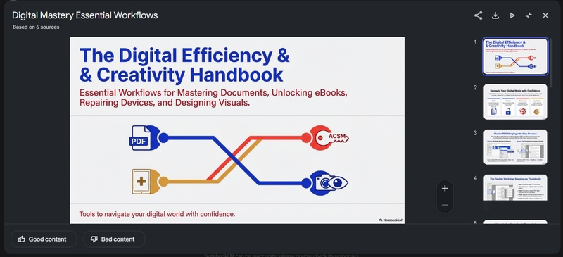 get slide decks pdf with notebooklm