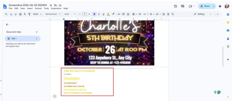 google docs will automatically scan