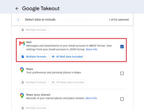 google takeout