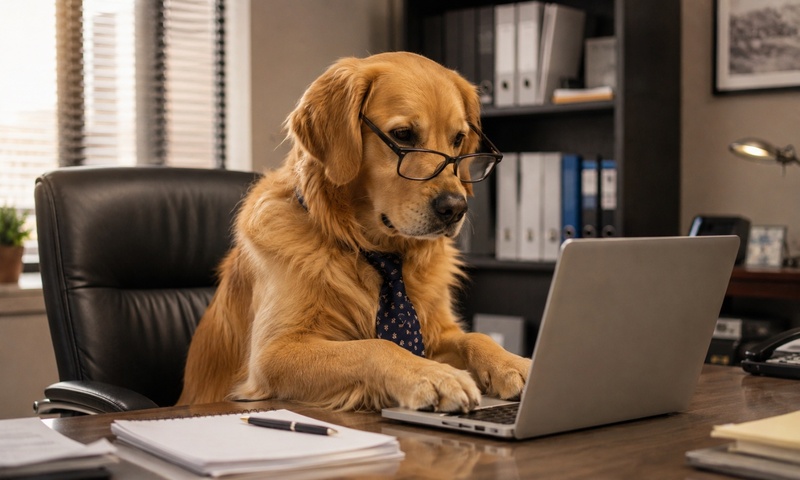 grok image prompt of deadpan funny pet