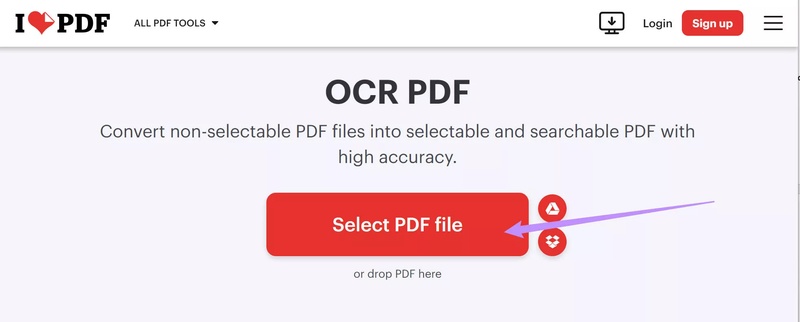 ilovepdf ocr pdf