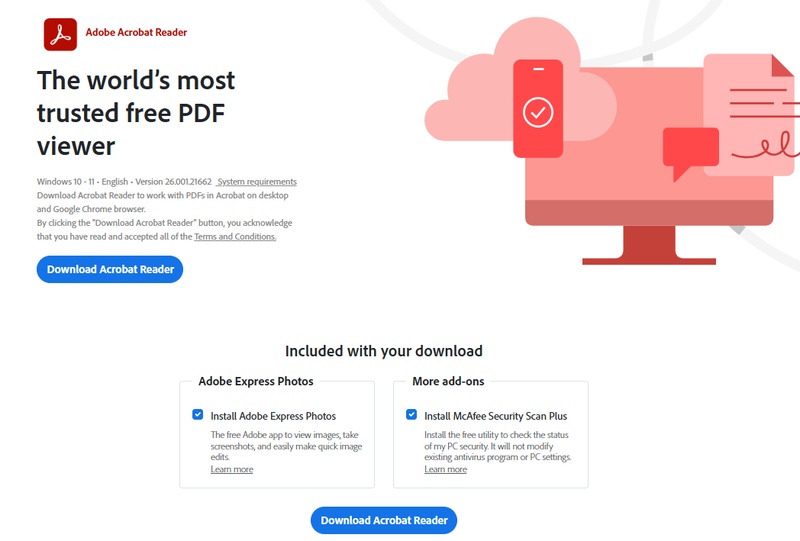 adobe acrobat reader open large pdf slow