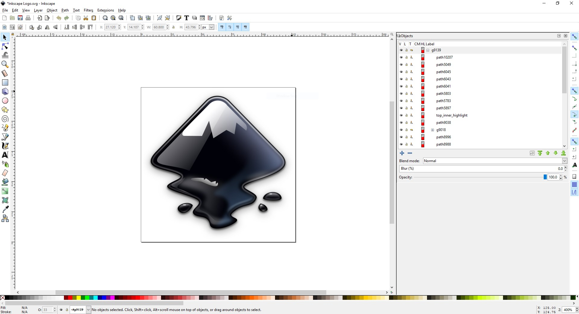 Inkscape, outil de modification graphique des PDF sur Mac