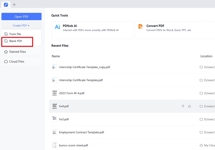 launch pdnob pdf editor