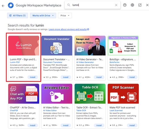 lumin pdf google app