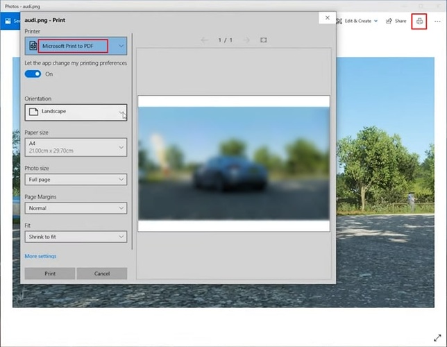 microsoft print to pdf