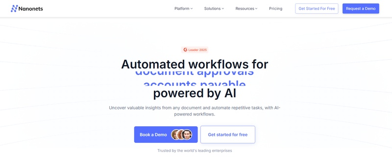 nanonets invoice ocr software