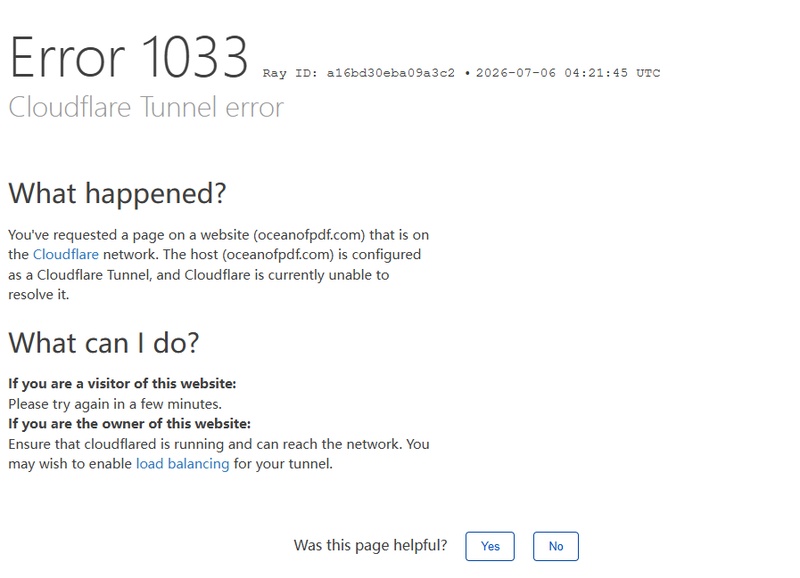 oceanofpdf error 1033