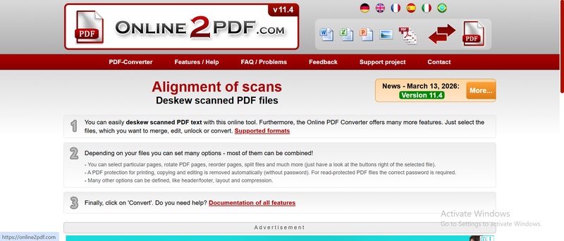 online2pdf correct page skew pdf