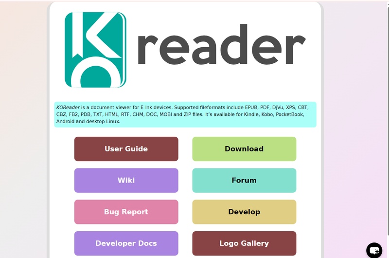 open source e reader for e ink devices