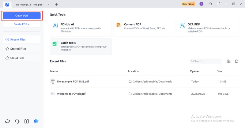 open your edited pdf