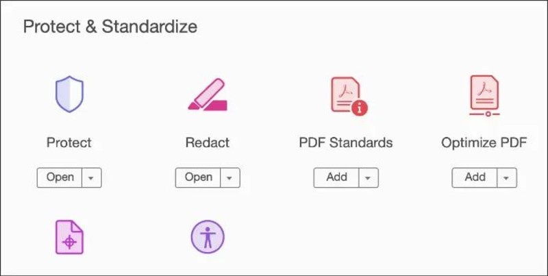 pdf protect tools of adobe