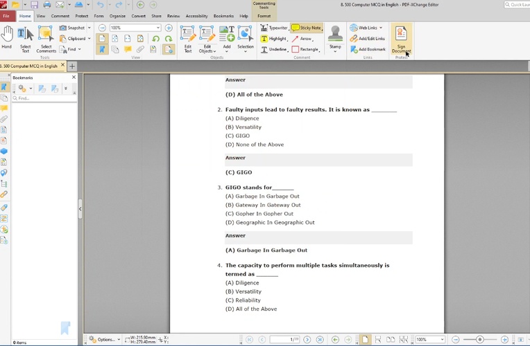 pdf xchange ocr performance