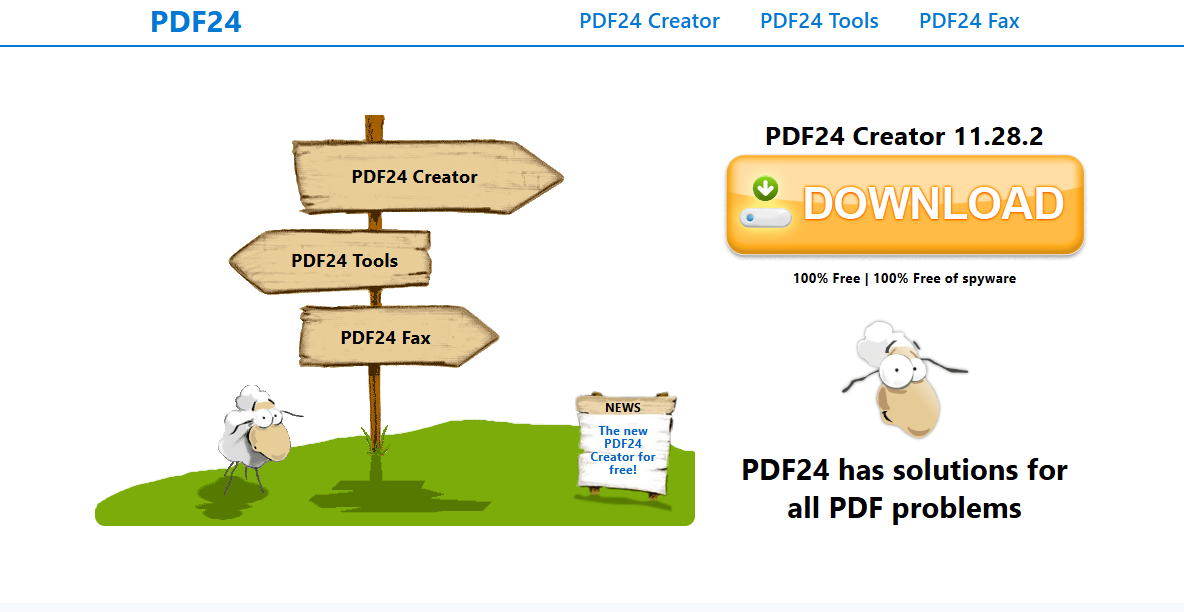 adobe acrobat alternative pdf24 creator