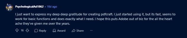 pdfcraft positive review
