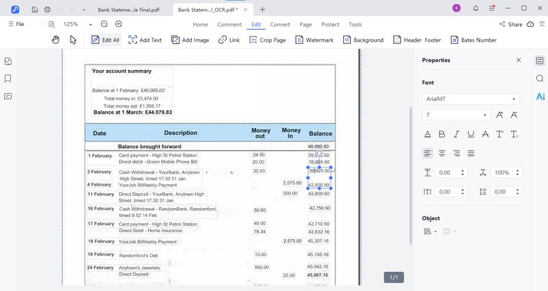 pdnob edit bank statement pdf
