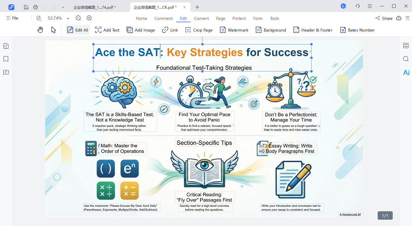 edit notebooklm infographic via pdnob