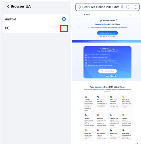 pdnob online official android
