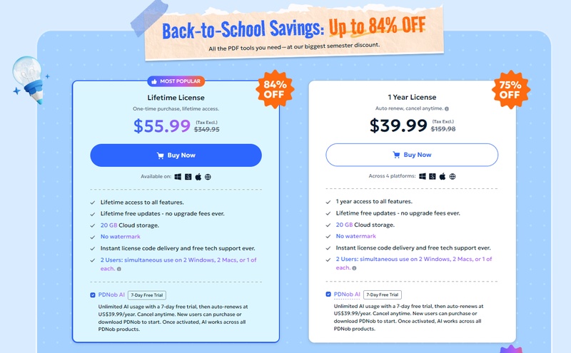 pdnob pricing