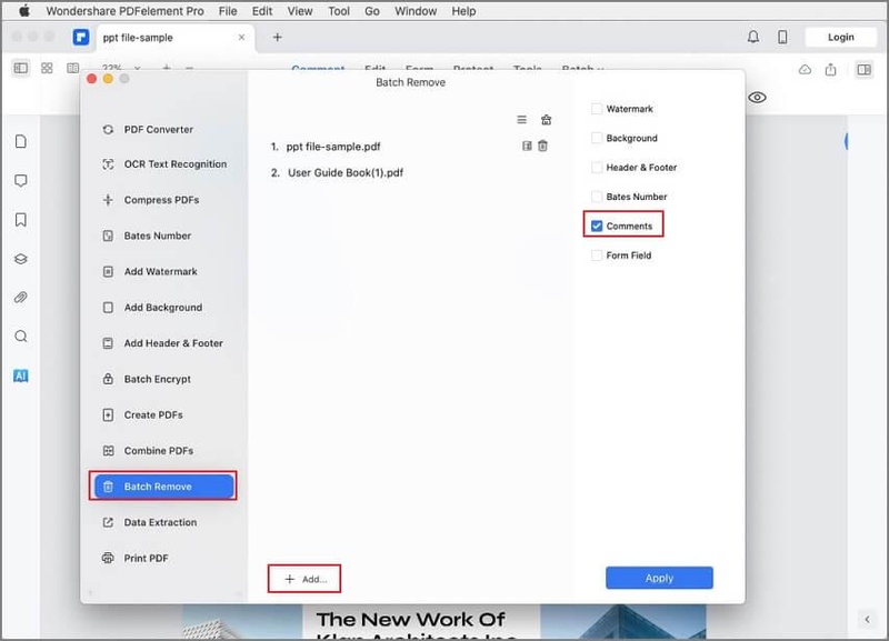 press the delete key