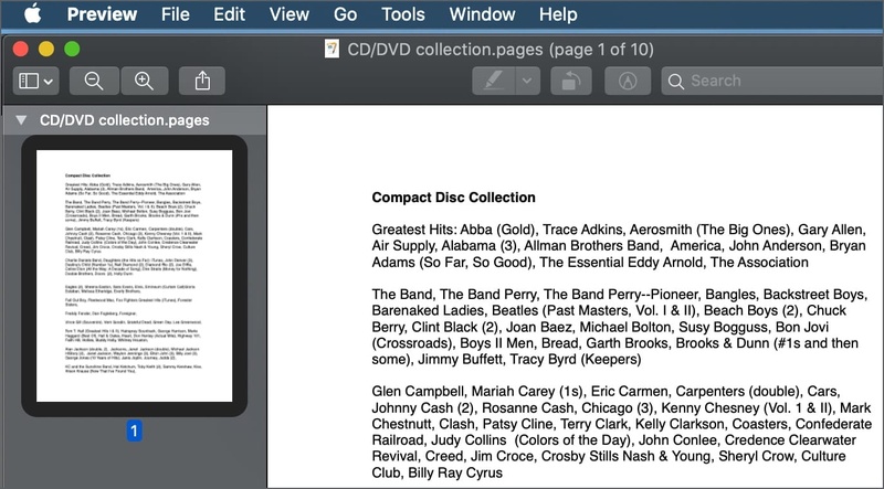 preview app opening a pdf document on mac